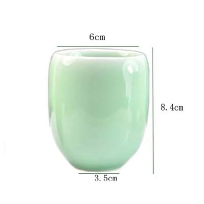 

Simple Ceramic Teacup Green Tea Pu'er Coffee Handmade Crack Hotel Home Indoor Tea Cup Retro Celadon Tea Cup