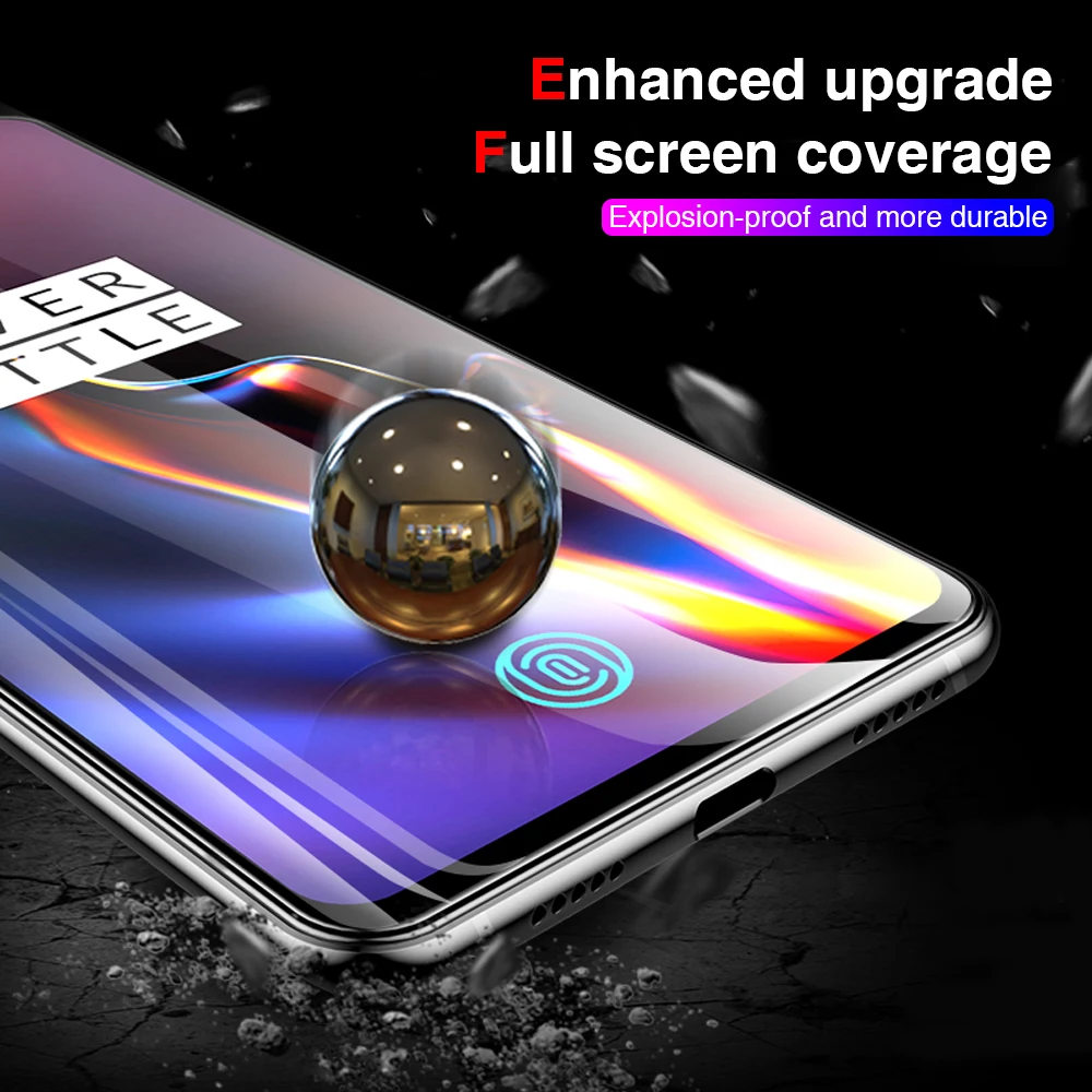 9D закаленное защитное стекло для Oneplus 6T Защитное стекло для Oneplus 6 6T Flim полное защитное стекло на One Plus 6 6T