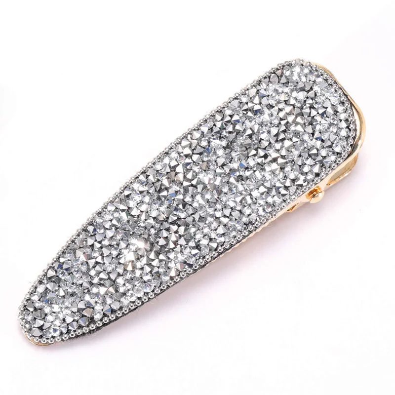 

Fashion Big Alligator Hairpins for Girls Korean Hair Accessories Wholesale Bling Rhinestones Hair Clips for Women