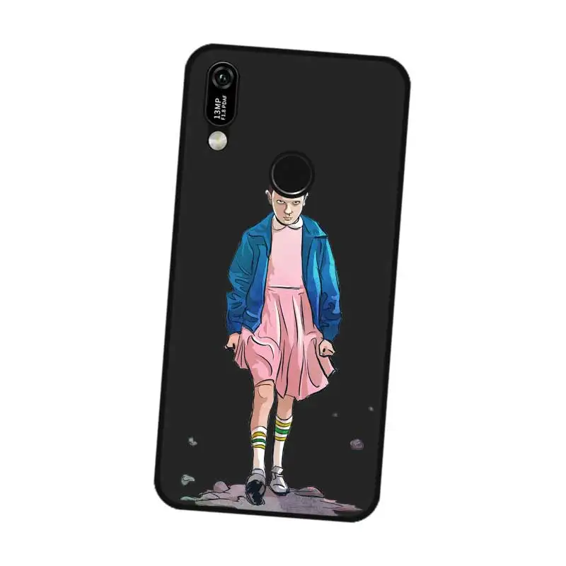 N420 очень странные дела Черный силиконовый чехол для huawei Y5 Y6 Y7 Y9