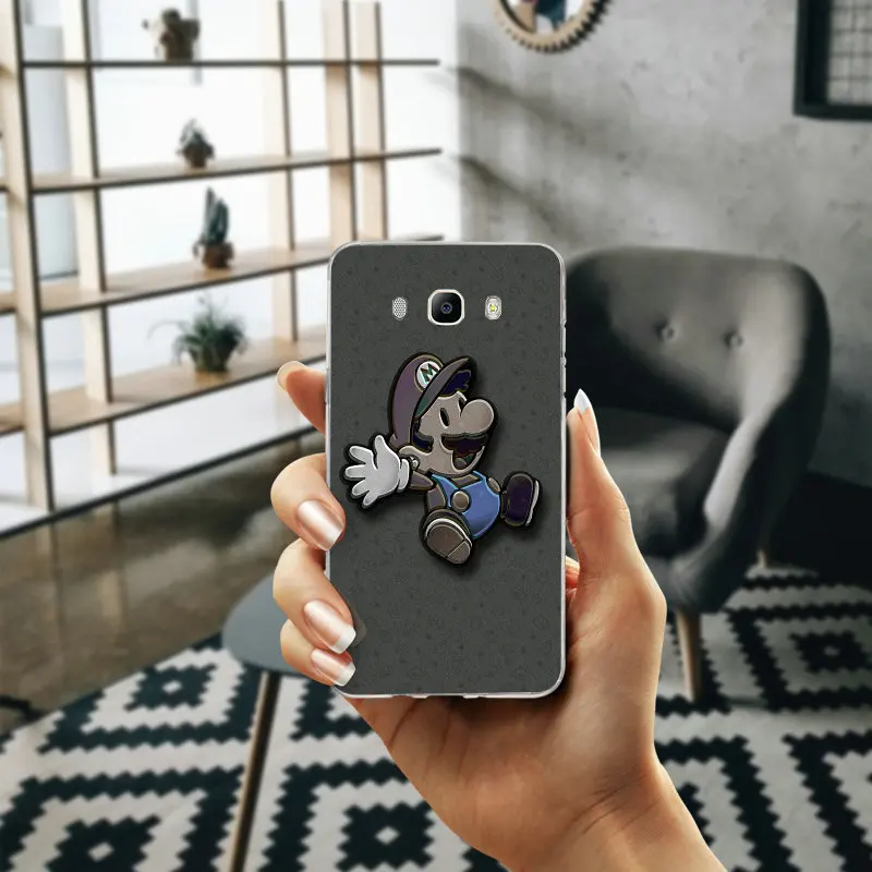 Ретро Супер Марио мягкие силиконовые чехлы из ТПУ сумки для Samsung Galaxy J1 J2 J3 J5 J7 A3 A5 A7