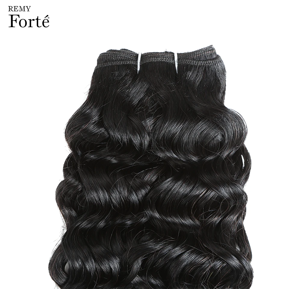 Волосы Remy Forte для наращивания спиральные курчавые пучки натуральные волосы 1/2 #115