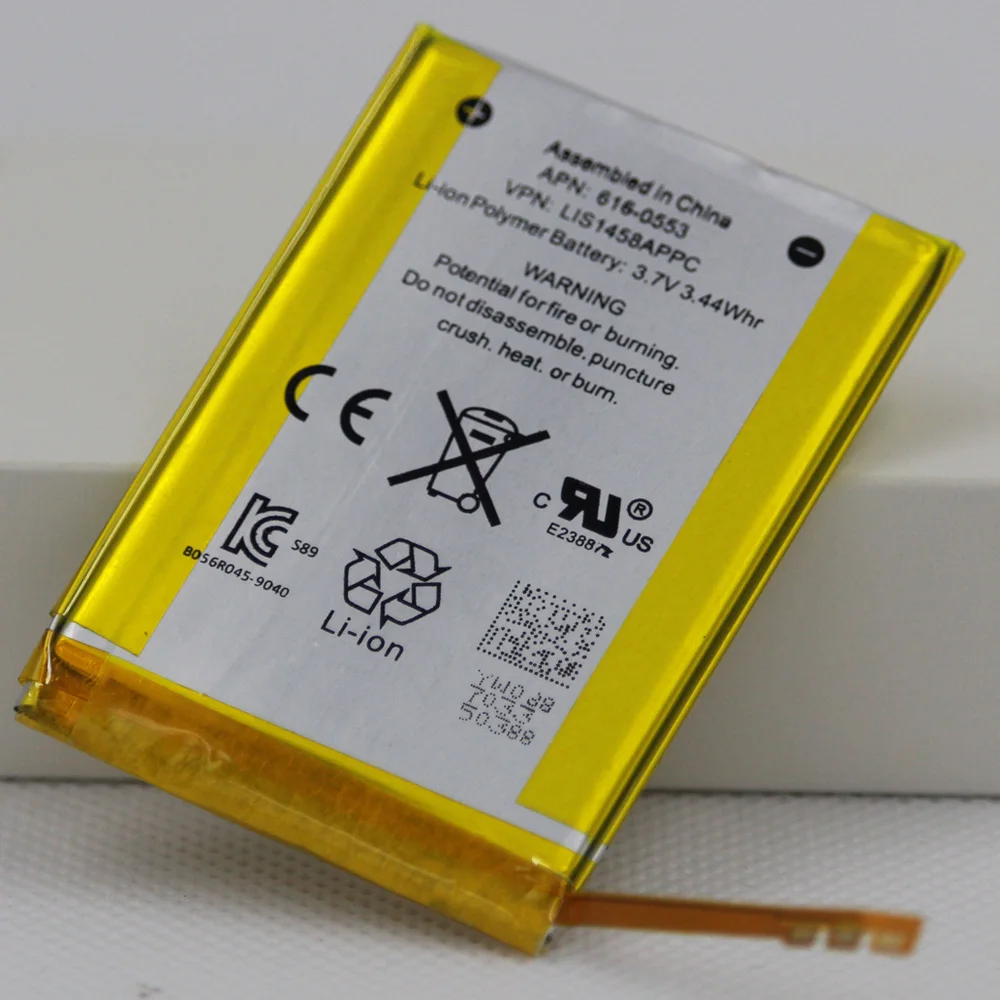 

10pcs/lot 930mAh 616-0553 / LIS1458APPC Internal Li-Polymer Replacement Battery For iPod Touch 4th Generation 4 4g