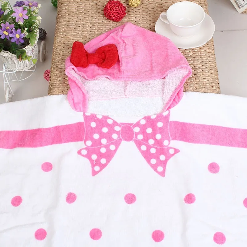 Новинка Лидер продаж Хлопковое полотенце с капюшоном детский банный халат