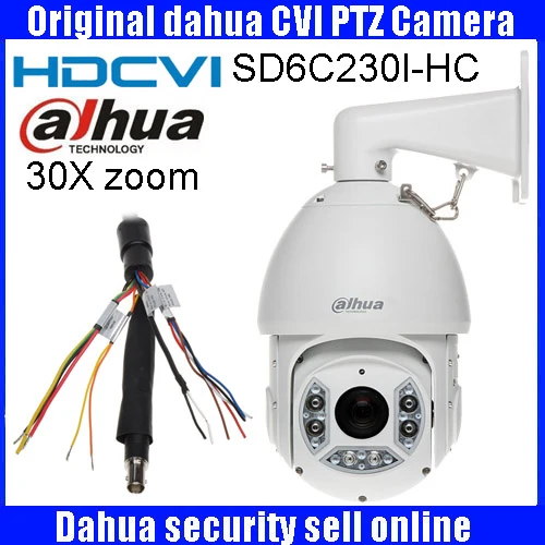 Оригинал DAHUA CVI Камера 2MP 1080 P 30X HDCVI PTZ IP66 OSD Оригинальная английская версия DHI SD6C230I HC