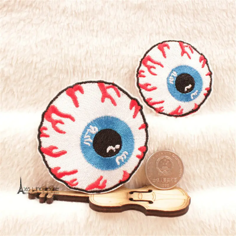 Бесплатная доставка наклейки на глазные яблоки крови 2 шт./лот термоклейкие