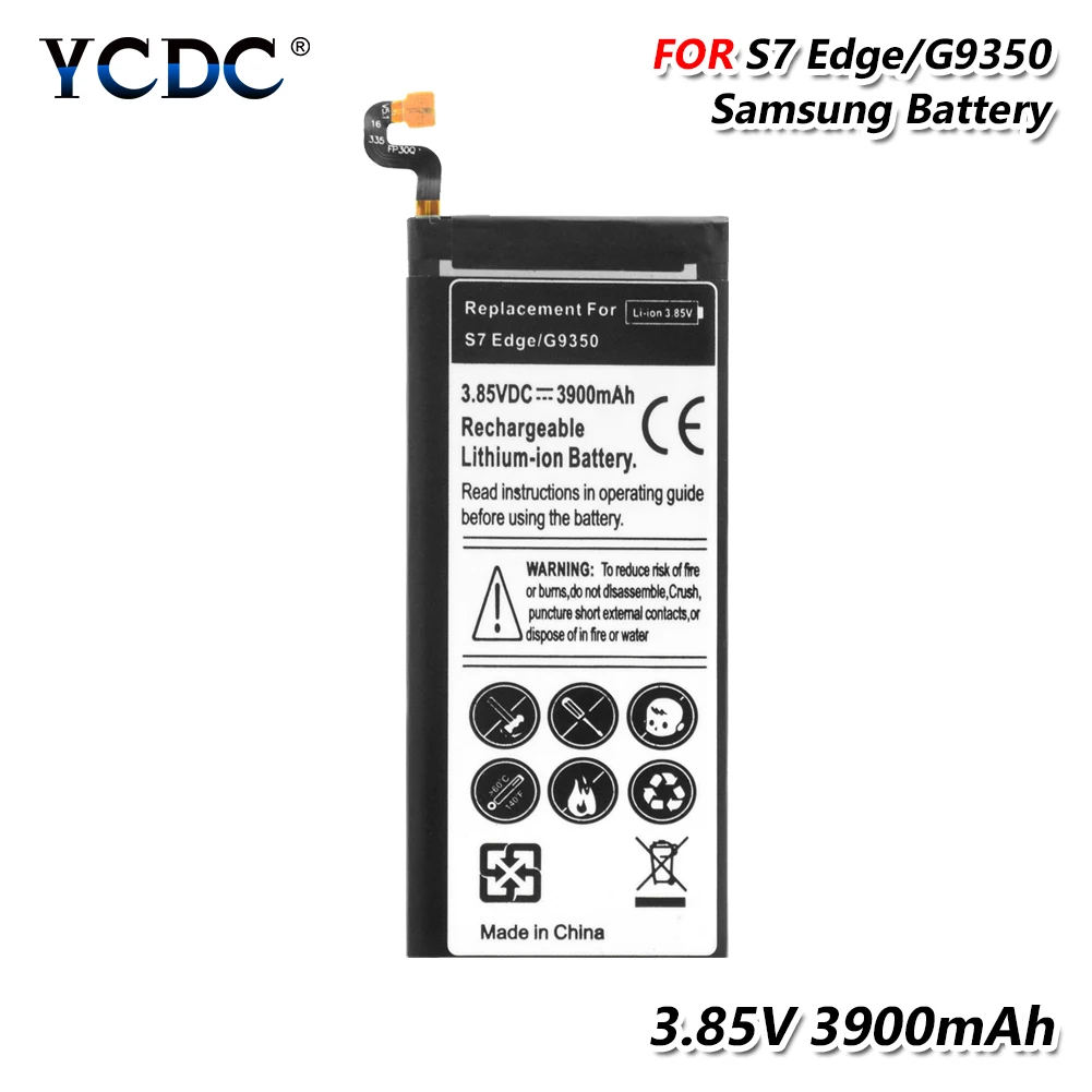 YCDC EB BG935ABE/EB BG935ABA Li Ion 3 85 V 3900MHA батарея для SAMSUNG GALAXY S7 Edge /SM G935F/SM G935FD/SM G935A/SM
