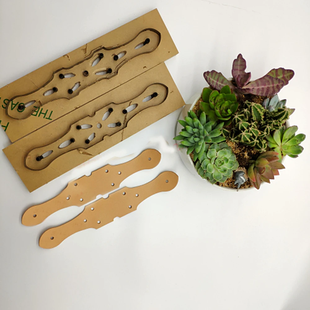 Кожаный ремесленный шаблон винтажная кавалви Пряжка соединить пояс высечки нож