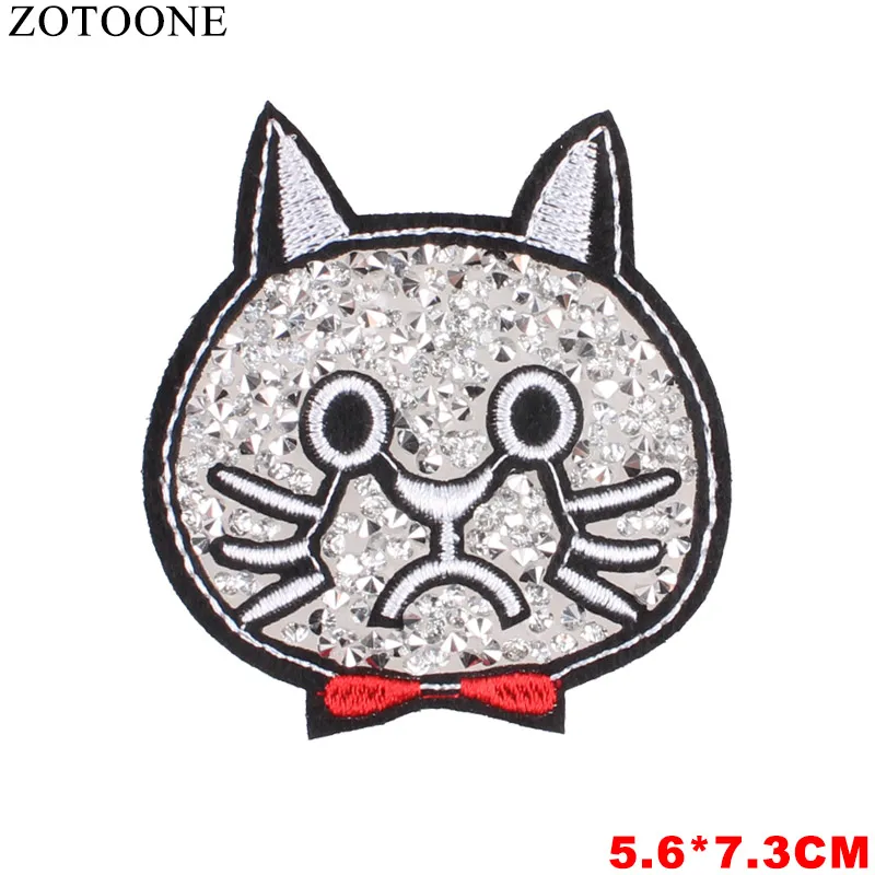 PE1495CT ZOTOONE животные пистолеты Цветок Патчи Diy наклейки железо на одежду теплопередача аппликация вышитые аппликации накладки ткань G - Цвет: PE1495CT