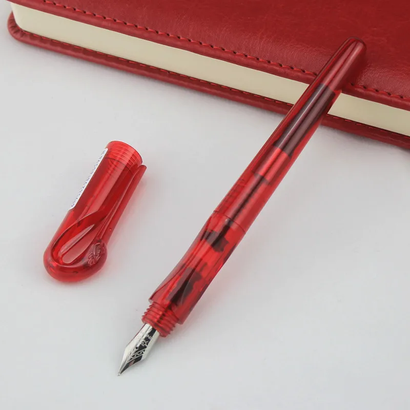 JINHAO, креативная перьевая ручка с лебедем, модная, 0,5 мм, перьевая ручка для бизнеса, прозрачная перьевая ручка для письма, офиса, школы, канцелярские принадлежности
