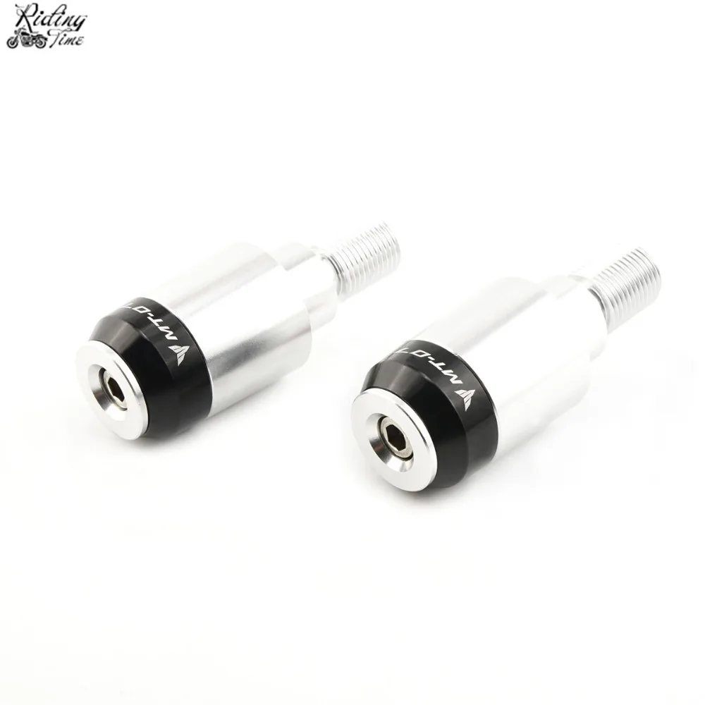 Motorcycle Handlebar Caps Grips Ends For Yamaha MT07 MT 07 FZ07 FZ 07 Handle Bar Ends Cap Grip End