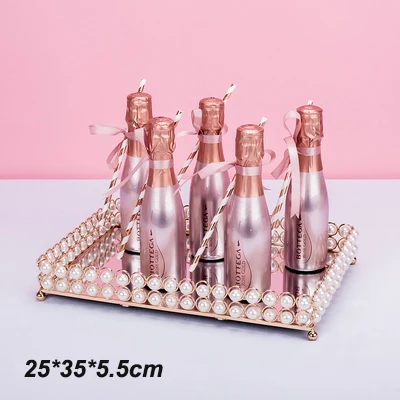 25cm Совершенно новые перламутровые противни для пирожных, тарелка для кексов, сладкие столовые украшения тортов, инструменты для свадебной вечеринки, духи для хранения ювелирных изделий - Цвет: 25cm