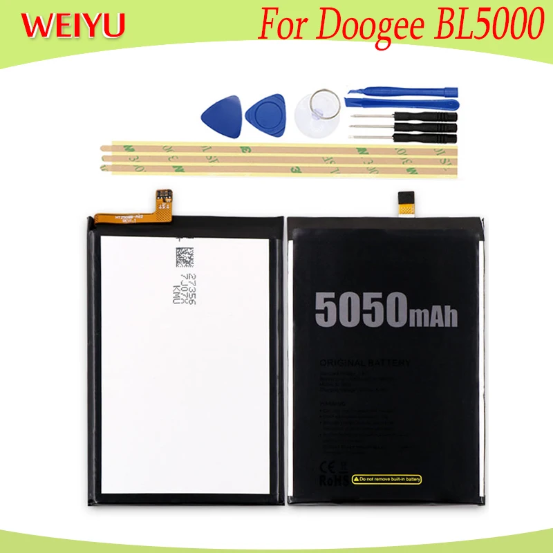 Аккумулятор WEIYU 5050 мАч для телефона Doogee BL5000 сменные батареи +