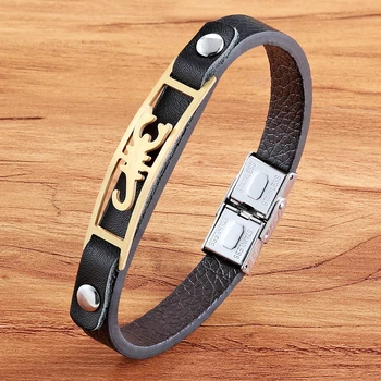 New Style Color Maze Totem Design PU Leather Bracelet 3