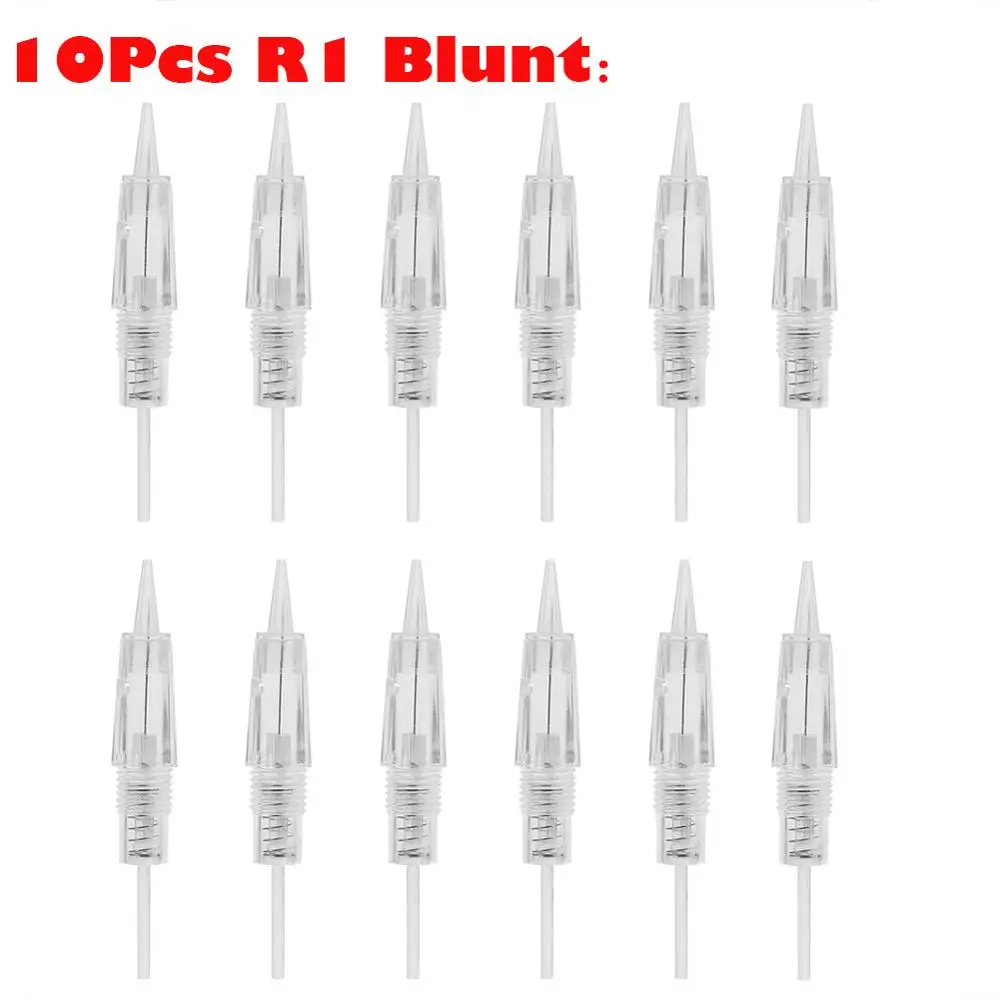 10 шт. R1/R1 Blunt/R2/R3/R5/R7 одноразовый винт картридж игл для татуажа аксессуары машинки