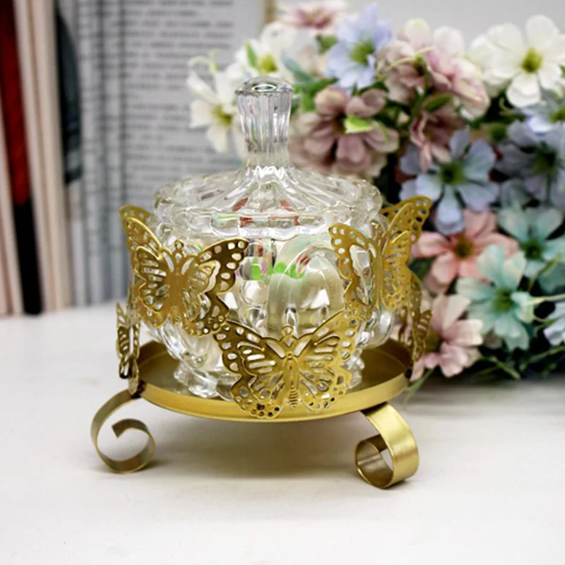 3D Свеча в виде бабочки держатель подсвечник свадебный праздничный Декор