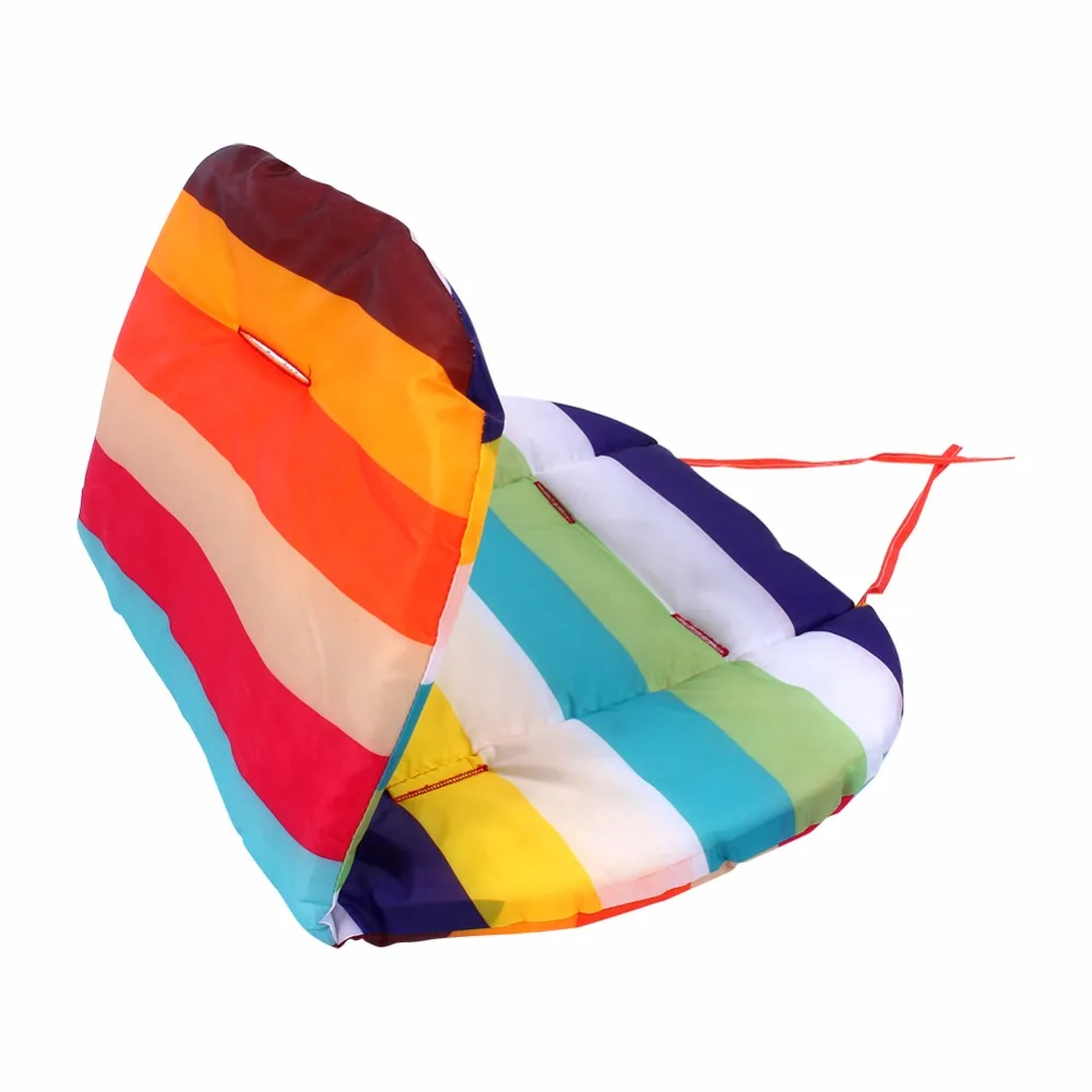 1 шт полосатые вкладыш детская коляска мат Радуга Цвет утолщенная мягкая подушка