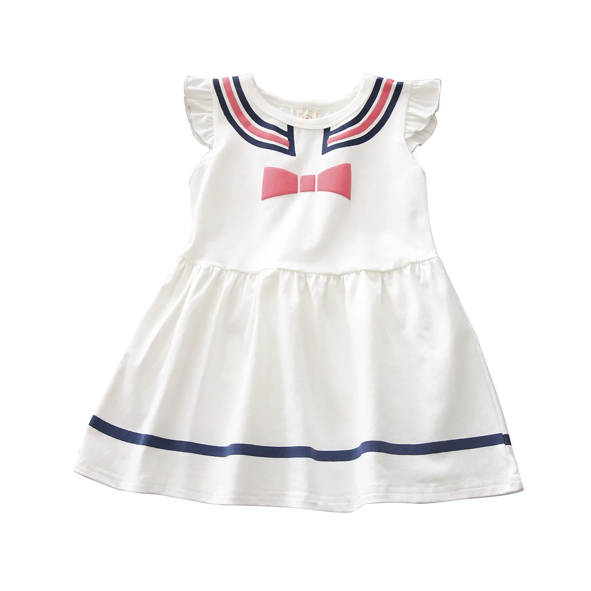 Girl Dress 2018 New Baby Dresses striped Pattern Print Lemon Cartoon Birthday Female Summer Clothes Kids | Детская одежда и обувь