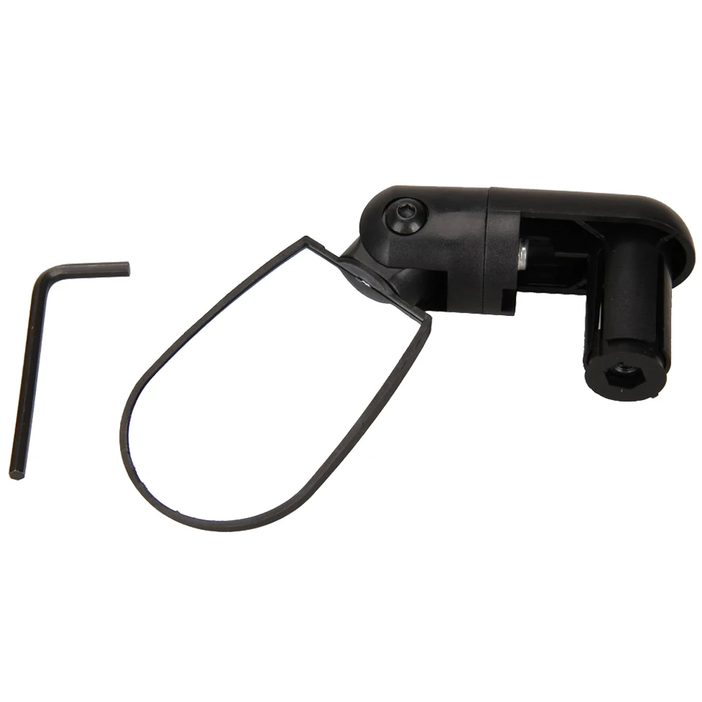 Ajustable extreme de la barra trasera del espejo cristal para bicicleta manillar negro | Лампы и освещение