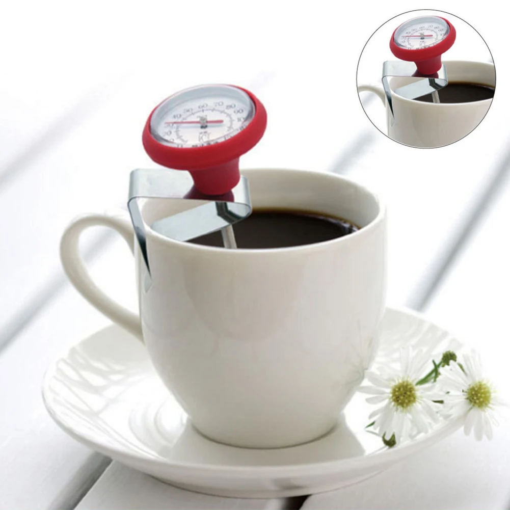 Milk BBQ Stainless Steel Food Coffee Thermometer Professional High With Clips | Дом и сад