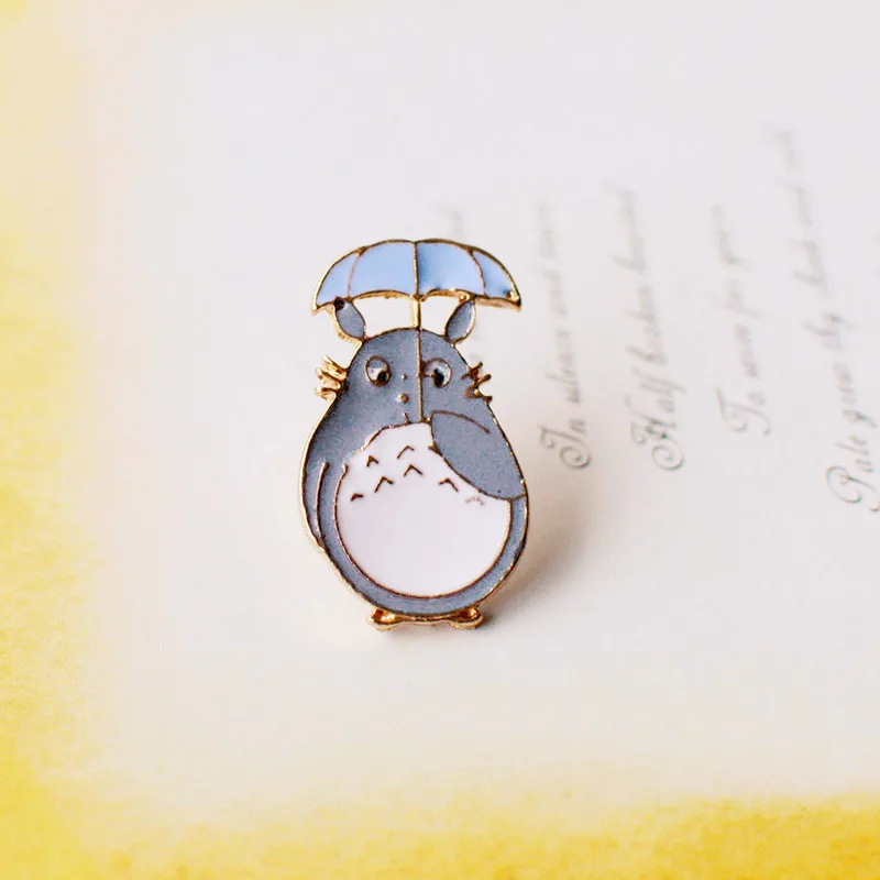 Fon Xee 6 шт./партия набор с эмалью Тоторо смешанные изделия милые детские ювелирные