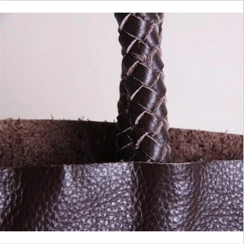 Женская сумка из натуральной воловьей кожи черная или коричневая Повседневная