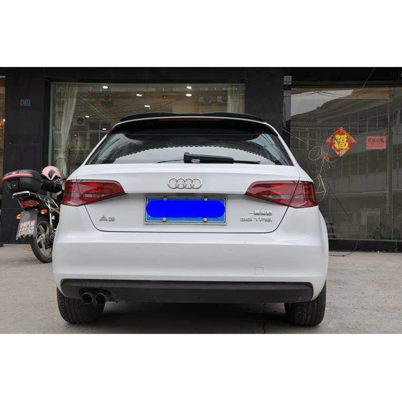 MD стиль пианино черного цвета задний спойлер на крыше козырек окна для Audi A3 8V Хэтчбек 4 двери- не для 2 двери