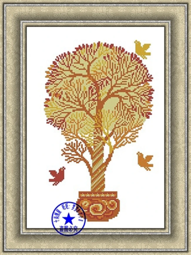 

Needlework,DIY Cross Stitch,Sets For Embroidery kits,11CT&14CT,Fat tree