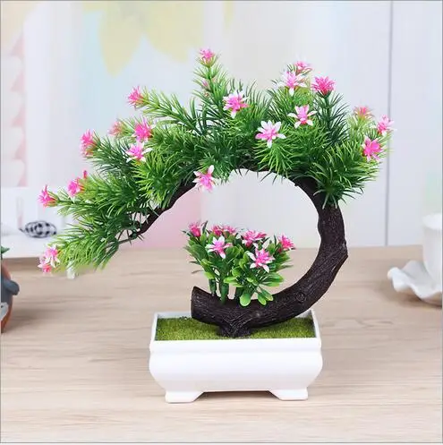 Новые искусственные украшения для растений имитация дерева бонсай настольное