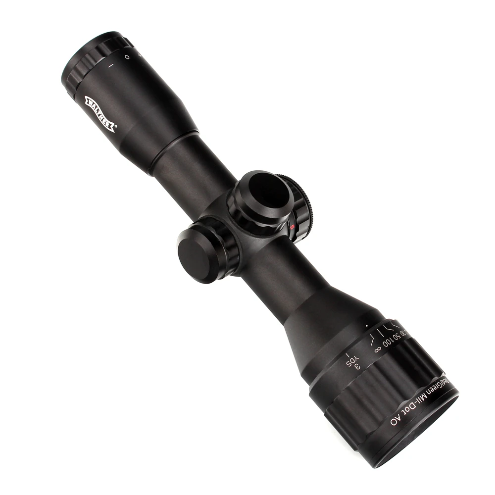 WALTHER 6x32 AO Mini Mil-Dot Double Color Illuminated Reticle Hunting Riflescope Tactical Optical Sight Rifle Scope |