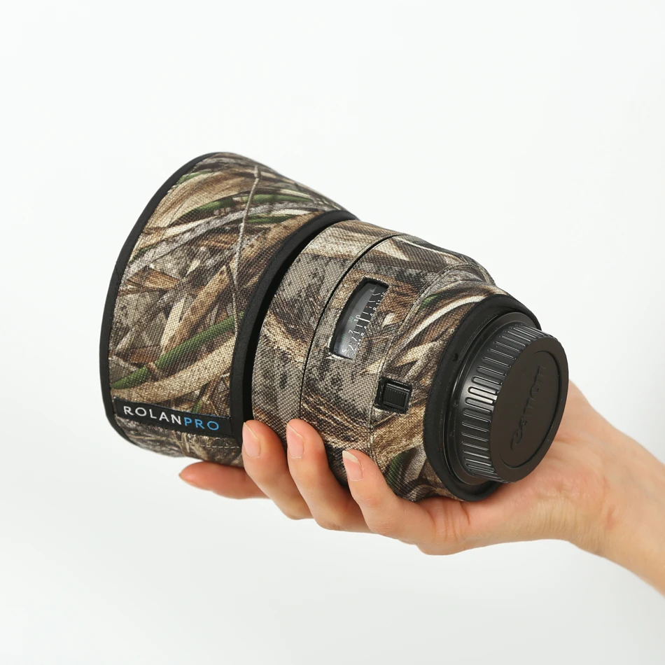 Защитный чехол для объектива камеры ROLANPRO камуфляжный Canon EF 85 мм f1.2L II USM защитный SLR