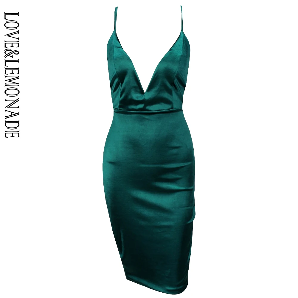 Любовь и лимонада v-образный вырез зеленого цвета с лямкой на шее поперечные