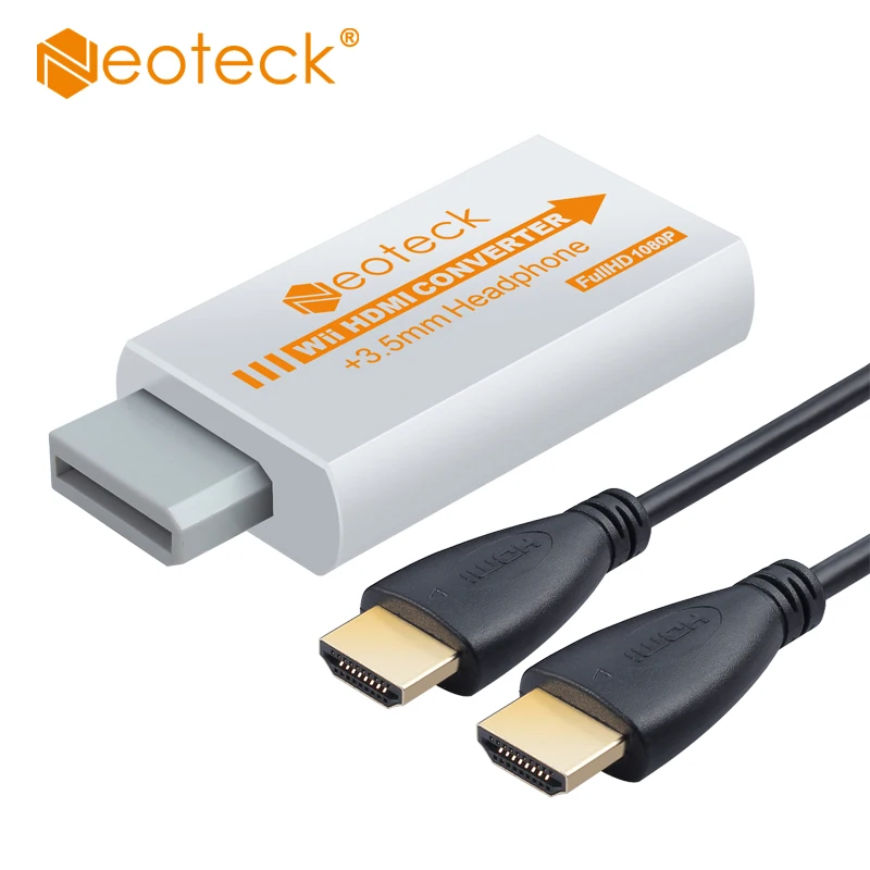 Neoteck HDMI совместимые весы для Wii Signal to 720p и 1080p WII 2HDMI конвертер адаптер с 3 5 мм аудио
