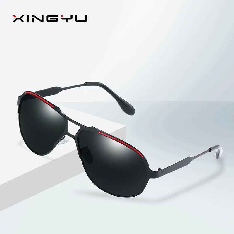 Мужские поляризационные солнцезащитные очки зеркальные пылезащитные для