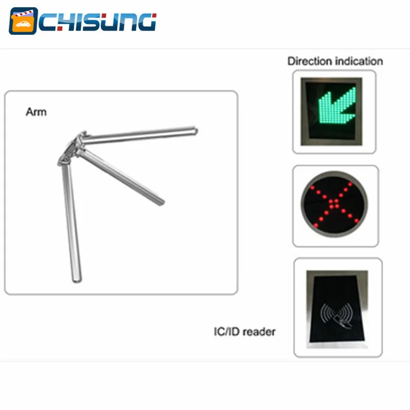 Электрический полуавтоматический Трипод турникет для пешеходного офиса|tripod