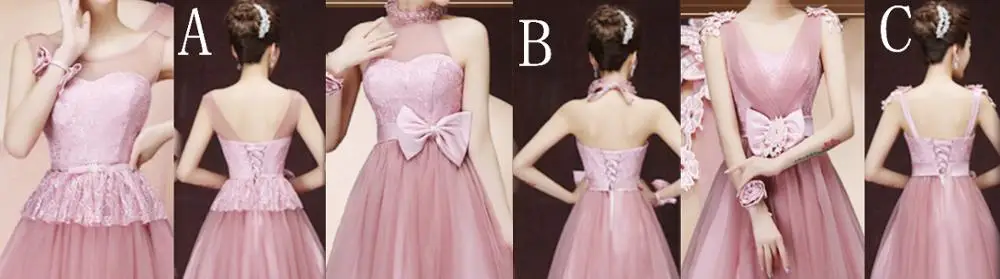 Румяна бледно розовое вечернее платье Элегантное пыльное для подружек невесты