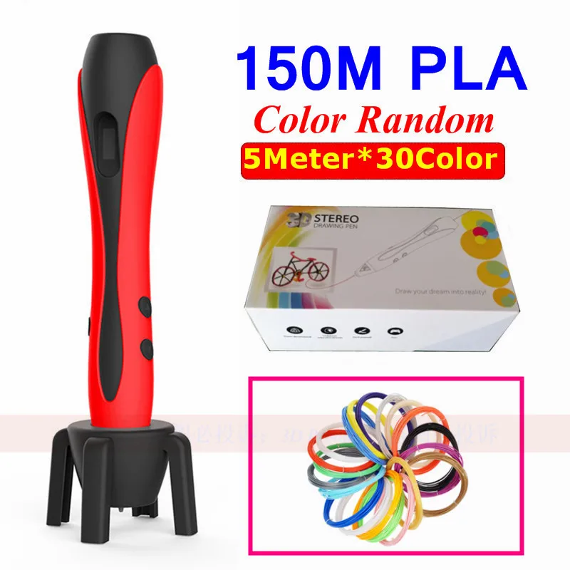Цвет коробки Аутентичные 3D Граффити ручки Карандаш дополнительный нити PLA ABS для