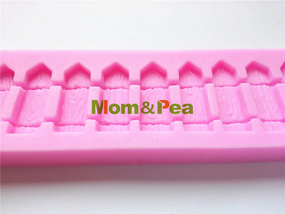 0152 Бесплатная доставка силиконовая форма Mom &amp Pea в форме забора украшение торта 3D