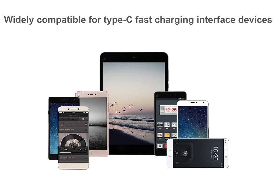 APPACS 1 м usb type-C кабель для зарядки телефона с горячим ощущением температуры зондирования Обесцвечивающий кабель для передачи данных USB-C для Xiaomi 4C huawei P9 Letv