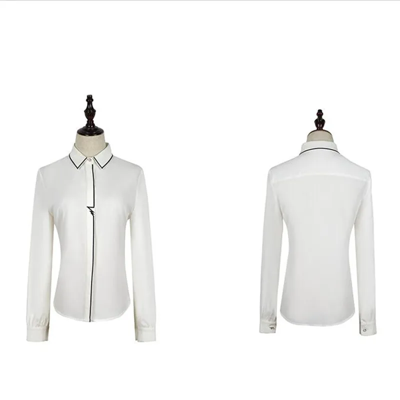 Весенняя элегантная женская рубашка с вышивкой новая модная формальная тонкая