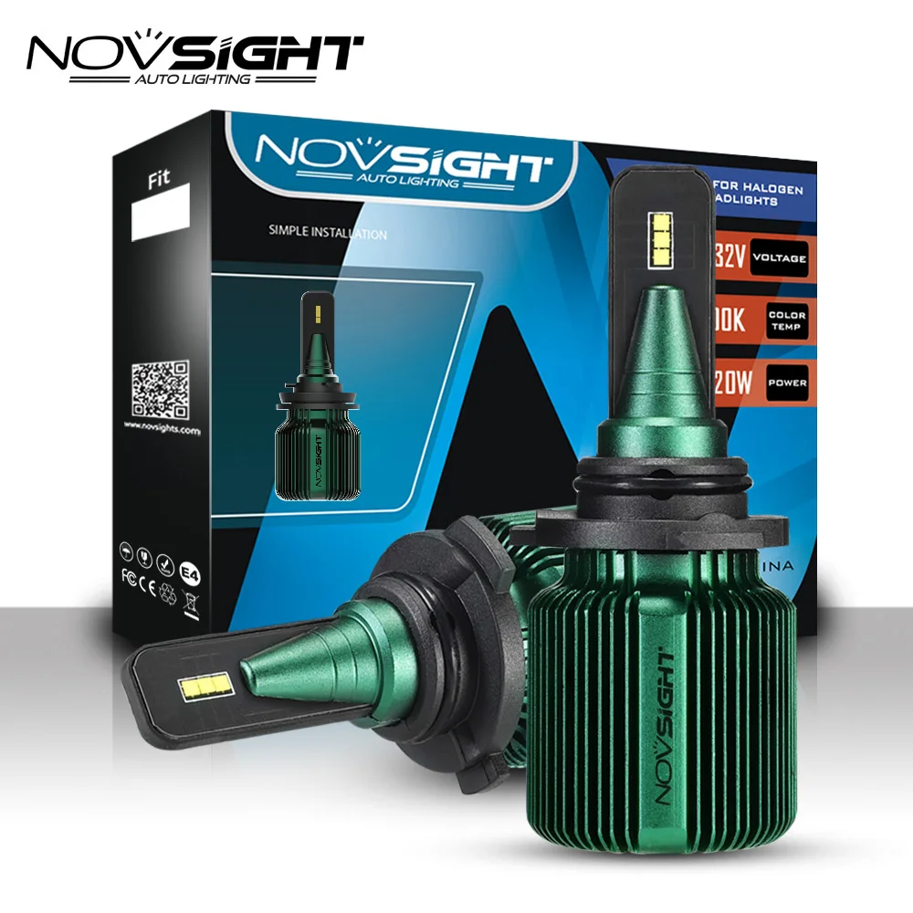 NOVSIGHT лампада 9005 Led H4 Hi/lo луч H7 H11 Автомобильный светодиодный головной светильник s