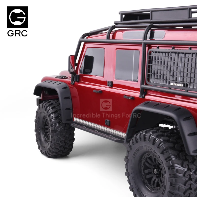 Блестящее зеркало заднего вида из нержавеющей стали для 1/10 RC гусеничного автомобиля Traxxas TRX4 Defender