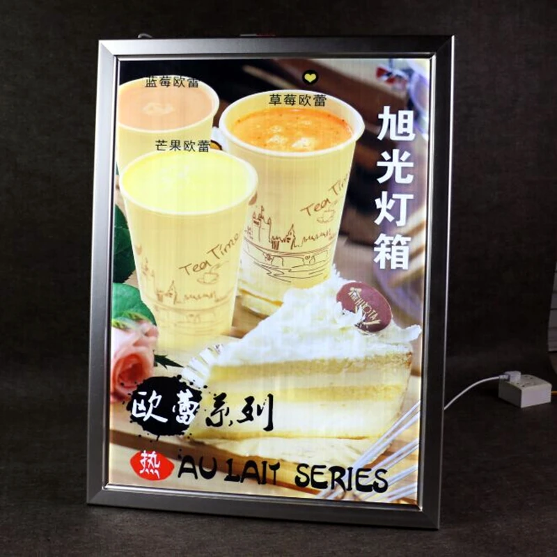Рамка для отображения меню ресторана пиццы светодиодная подсветка лайтбокс