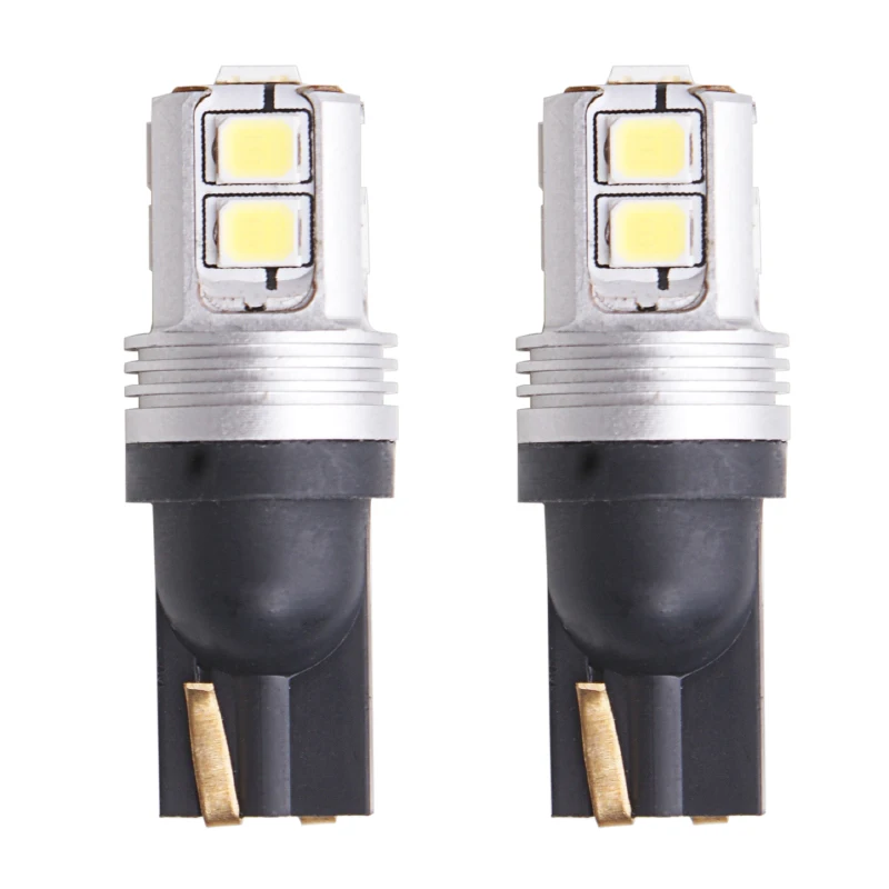 RXZ 4 шт. без ошибок T10 светодиодный W5W 10 s 3030 SMD Лампа Белый 12 в 6000 К интерьерные