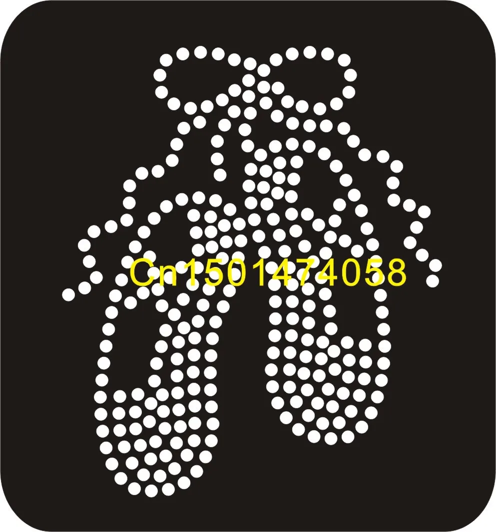 Танцевальная обувь мотив исправление принт Железный на переноске со стразами