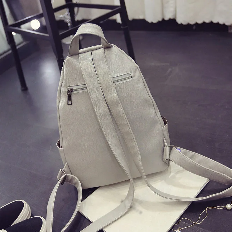 Новые модные высококачественные моющиеся кожаные женские рюкзаки повседневные