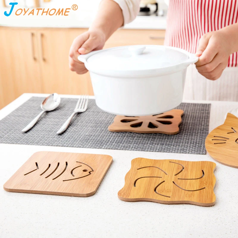 Joyathome 9 стилей мультяшный бамбуковый термостойкий Коврик Настольная сковорода
