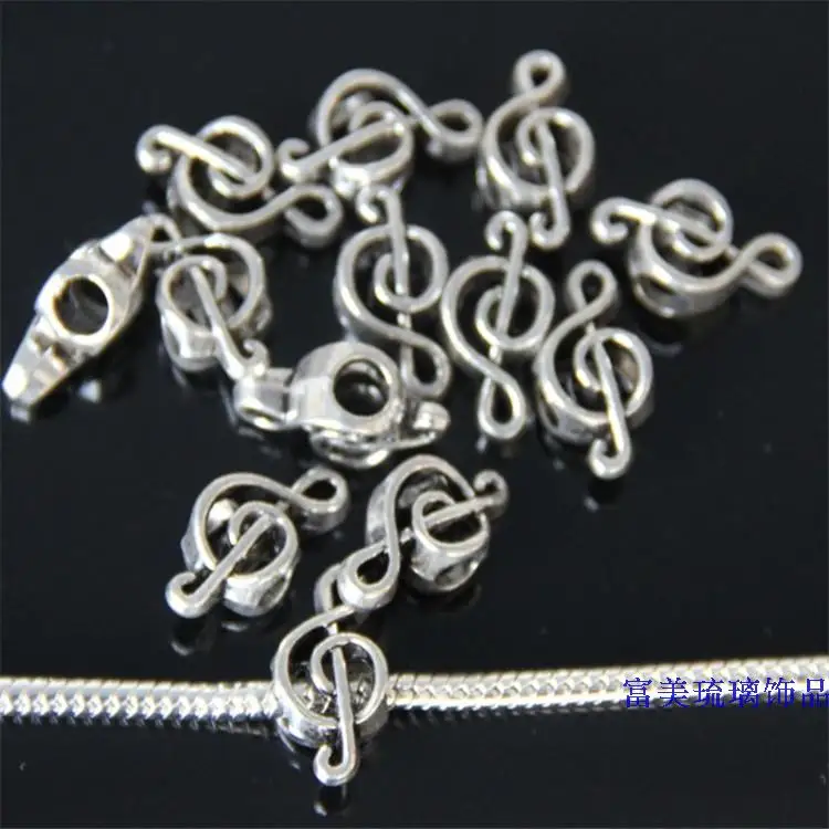 100 шт. смешанный дизайн тибетский с серебряным покрытием бисера Fit Подвески