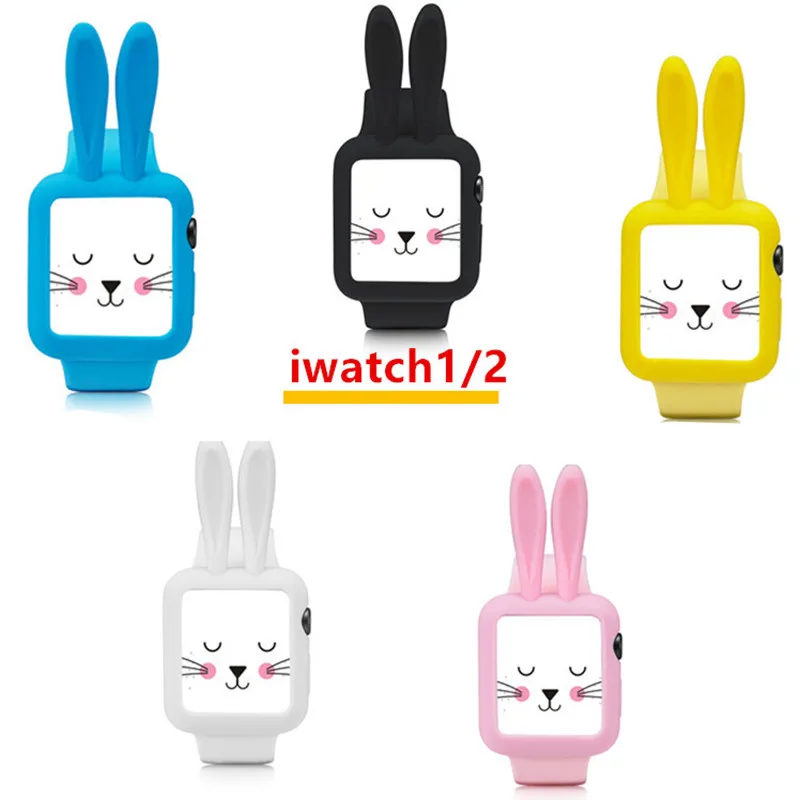Чехол для apple watch band apple watch 4, 3, 5, 44 мм, 40 мм, iWatch band 42 мм, 38 мм, уши мыши, милый мультяшный защитный чехол