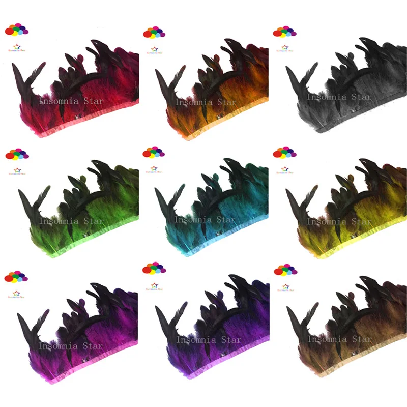 

10 метров, 11 цветов, натуральный Петушиный Хвост, боковая лента, перо 5-7 см, сделай сам, карнавальный костюм, маска, головной убор, рукоделие